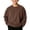 Brown, variant on Squevariel Boys and Girls Long Sleeves Sweatshirt Corduroy Solid Color Round Neck Sweatshirts Casual Loose Pullover Top for 1-14Y