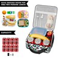 thumbnail image 5 of Blue Leopard Print Pattern Insulated Lunch Bag Teens,Lunch Box for Men Women for Work,Picnic or Travel,10.2x9.5x4.3 Inches,8 Can Capacity, 5 of 6