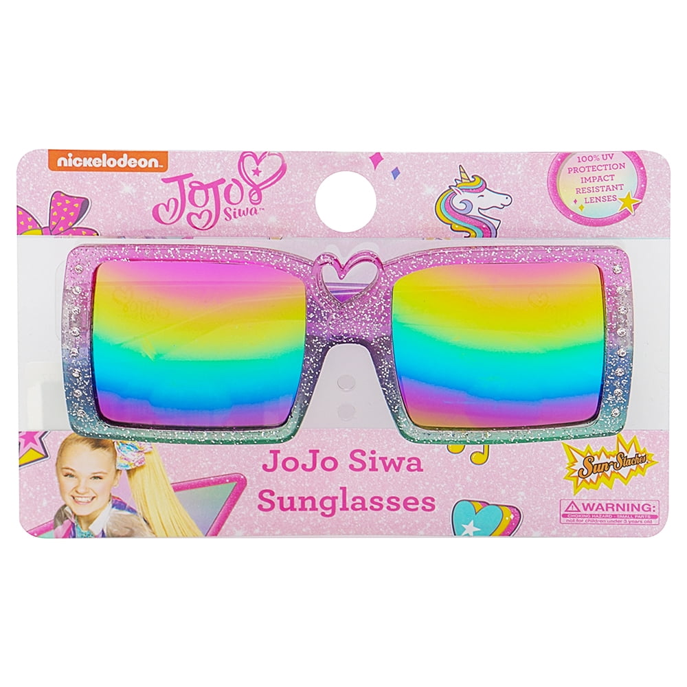 JoJo Siwa Kids Sunglasses with Matching Glasses Case and UV Protection 