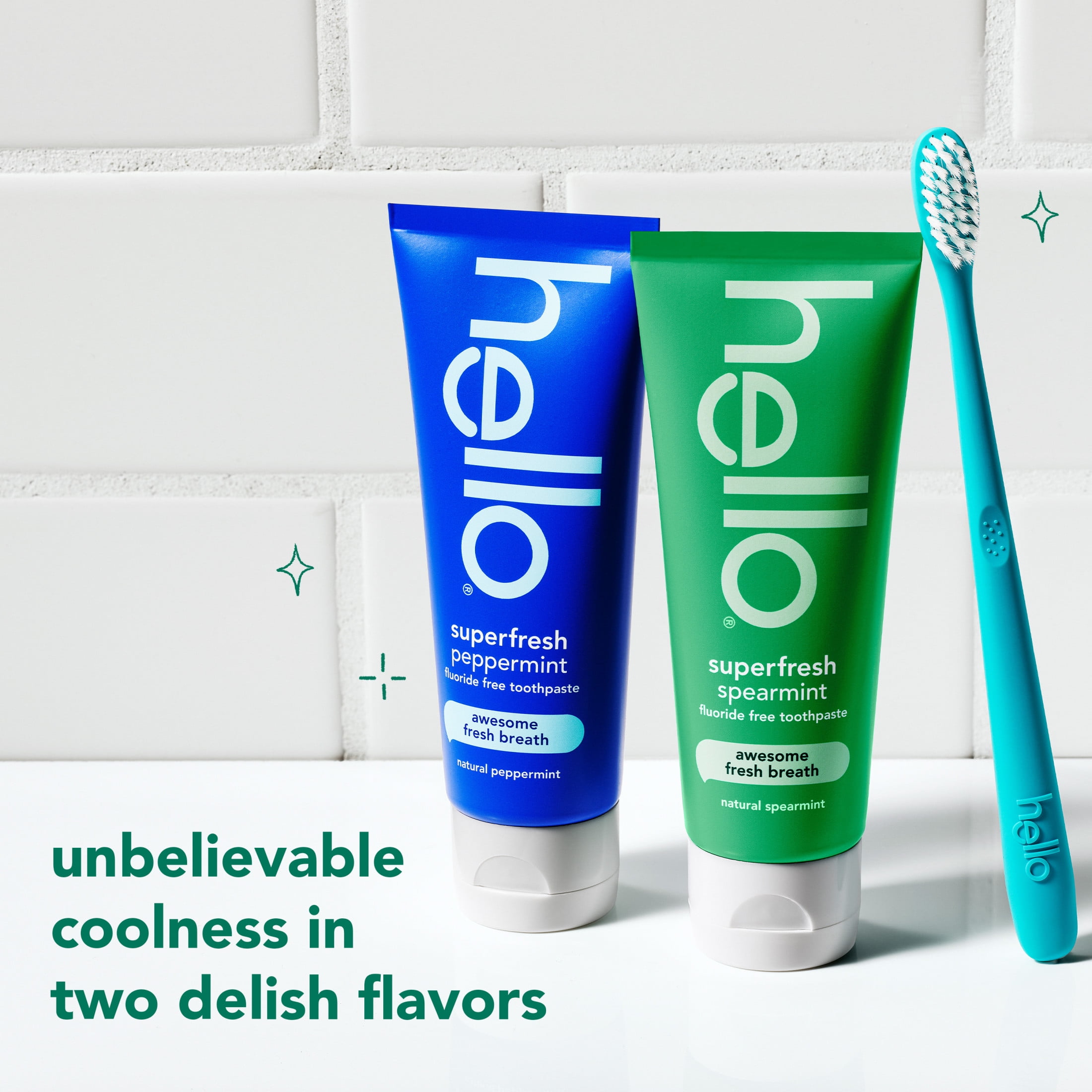 hello Superfresh Fluoride Free Toothpaste for Bad Breath, Natural Spearmint, 5 Oz