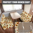 thumbnail image 2 of XYZCANDO Sunflower Pumpkin RV Dinette Cushions Stretchable Camper Decor Washable Sofa Covers for 2 Cushion Couch Universal Furniture Covers for Sofa and Loveseat, 2 of 7