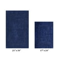 thumbnail image 3 of Better Trends Premium 2 Piece Bathroom Rug Set 100% Cotton, Extra Soft Tufted Bath Mat, Water Absorbent & Reversible Mat, Navy Lux Collection, 3 of 5