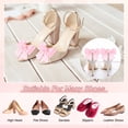 thumbnail image 4 of Uxcell 2-Pack Clips de Zapatos con Lazo, Hebilla de Zapato Elegante Desmontable de Satén para Mujeres [Rosa Claro], 4 of 7