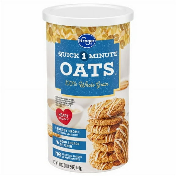 Pack of 2 - KR 100% Whole Grain 1 Minute Oats 18 oz
