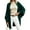 Green, variant on Open Front Batwing Sleeve Long Cardigan Loose Sweaters