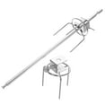 thumbnail image 4 of Fourchette Rotative pour Poulet Rôti pour Cuisines BBQ en Acier Inoxydable Couleur Argent avec Travail Exquis 1 Ensemble, 4 of 8