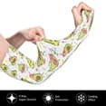 thumbnail image 3 of Haiem Avocado Playing Music UV Protection Cooling Arm Sleeves for Men and Women UPF 50 Sun Sleeve, 3 of 8
