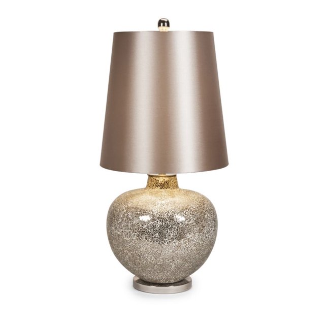 IMAX Corporation Corinth Oversized Mosaic Glass Table Lamp in Brown