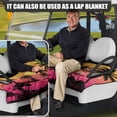 thumbnail image 5 of Whosucclay Tropical Sunset Silhouette Golf Cart Seat Cover, Breathable Anti-Fade Wear-Resistant Golf Seat Cover for Yamaha EZGO Club Car, 52.36" x 32.28", 5 of 7