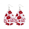 thumbnail image 1 of Pendientes de cuero con purpurina, gota de agua, colgante para el oído, joyería exagerada para el Día de San Valentín, pendiente colgante Ropa, zapatos y accesorios Miscelánea tipo 22 Guardurnaity AP010056-22, 1 of 6