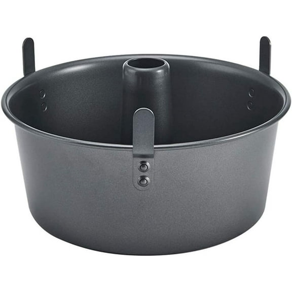 Chicago Metallic Professional 2-Piece 9.5-Inch Angel Food Cake Pan with Feet, 9.5 x 4