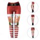 thumbnail image 5 of 1pc Leggings estampados navideños Moda Stretch Slim Skinny Pants Pantalones deportivos, 5 of 5