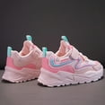 thumbnail image 3 of Gyujnb Mesh Athletic Sneakers Hook and Loop Thick Sole Casual Shoes (Little Girls, Big Girls),2, 3 of 5