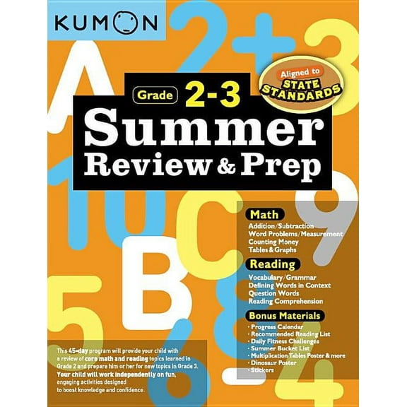 Kumon Summer Review and Prep 2-3, (Paperback)