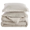 thumbnail image 4 of All Season Camel 3 Piece Queen Size Down Alternative Comforter Set with Corner Tabs, 4 of 8