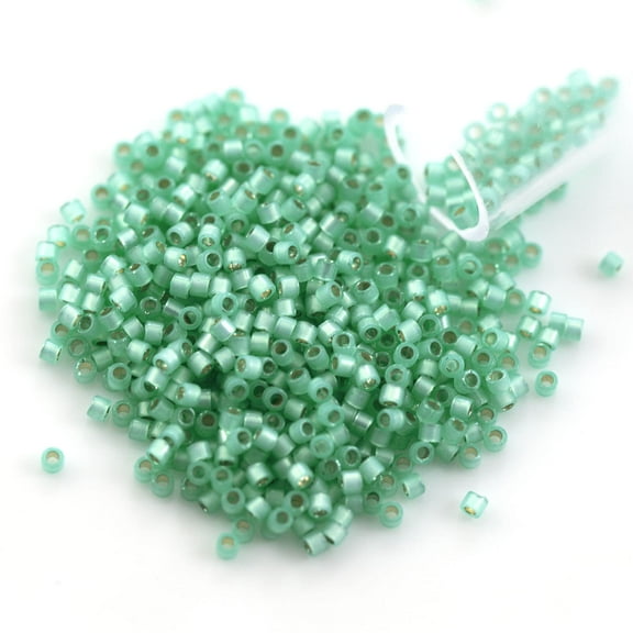 Miyuki Delica Seed Bead 11/0 Silver Lined Spearmint