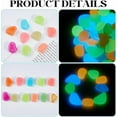 thumbnail image 5 of 100 Pcs Colorful Glow in The Dark Pebbles Glow Pebbles for Fish Pebble for Fish Glow Decor for Garden Fish Aquarium Walkway Driveway Plant Pots Bonsai Yard Garden Walkway Colorful DIY, 5 of 9