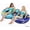 2 Person-Blue+Purple, variant on Inflatable River Tube Lake Float for 2 Adults, 93" 5-in-1 Heavy Duty Double River Float with Backrests, Built-in Cooler, 2 Cup Holders for Pool, Lake, Beach, Summer Water Activities