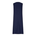 thumbnail image 6 of Yievot Womens Maxi Dress Casual V-Neck Sleeveless Dresses Solid Color Summer Beach Vacation Sundress, 6 of 7