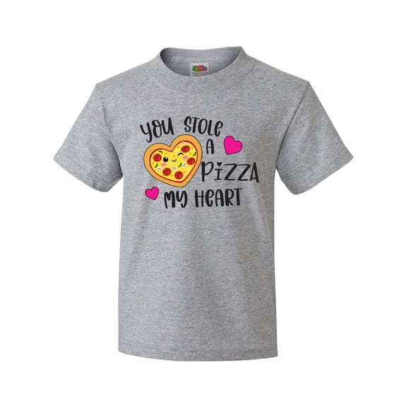 Inktastic Valentine's Day You Stole a Pizza of My Heart Youth T-Shirt