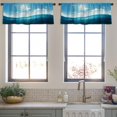 thumbnail image 4 of LALILO Kitchen Curtain Valance Watercolour Circle You And Drop Rod Pocket Window Curtain 52"x 18" Set of 2, 4 of 7