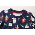 thumbnail image 4 of POPTEM Kids Christmas Sweatshirts Santa Graphic Crewneck Cotton Tops Size 6, 4 of 6