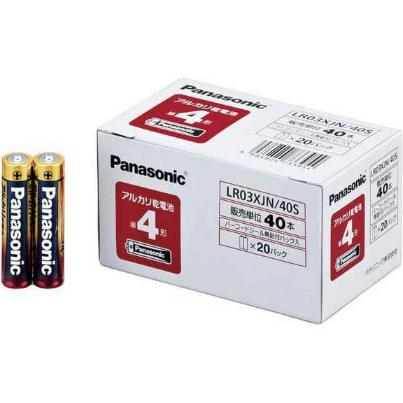 Panasonic LR03XJN/40S 40 AA Alkaline Batteries Business Pack