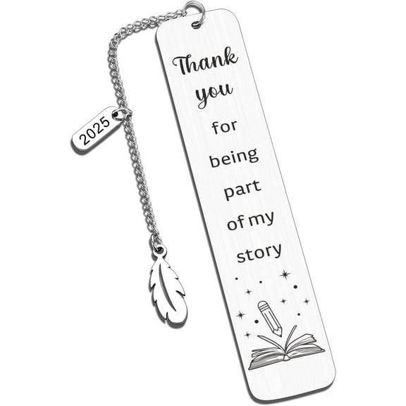 Back to School Gifts for Teachers, Thank You for Being Part of My Story Bookmark, Teacher Appreciation Gift Bulk, Thank You Teacher Bookmark for Women, End of Year Gifts for Teachers