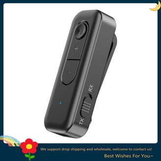 Bluetooth 5.3 Transmitter Receiver Adapter – Wireless For Home/Car Stereo, TV, Speakers – With TF Card Play