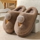 thumbnail image 3 of Nuevas zapatillas de invierno de algodón con dibujos animados para mujer, zapatos peludos de interior de suela gruesa para uso doméstico, zapatos cálidos de algodón medio antideslizantes para uso exte, 3 of 5