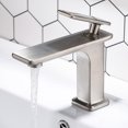 thumbnail image 2 of Topcraft Brushed nickel  One-Handle Single Hole Modern Bathroom Sink Faucet, 2 of 4