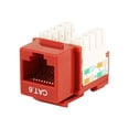 thumbnail image 1 of Monoprice - Keystone jack - CAT 6 - RJ-45 - Rouge, 1 of 7