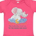 thumbnail image 4 of Inktastic My Godmother Loves Me to the Moon and Back Elephant Family Boys or Girls Baby Bodysuit, 4 of 5