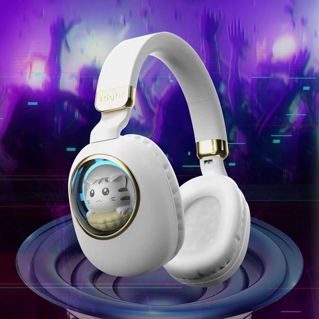 Headset Cute Bluetooth Headset Luminous Doll Mini Wireless Headset Bluetooth 5.1