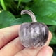 thumbnail image 5 of Decoración de cristal de calabaza mini | Amatista Ágata Escultura de Vidrio Rojo Rosa Verde Púrpura Blanco Gris Amarillo | Ornamento de piedra preciosa pulida a mano | Centro de mesa de Halloween, 5 of 6