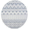 thumbnail image 2 of SAFAVIEH Machine Washable Rug Indoor/Outdoor Bermuda Collection - Bermuda Jacinth Geometric Machine Washable Indoor/Outdoor Area Rug, Cream/Navy, 6'7" x 6'7" Round, 2 of 7