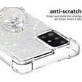 thumbnail image 4 of Case for Samsung Galaxy A71 5G, Galaxy A71 5G Case Girls Women Glitter Clear TPU Cute Bling Love Quicksand Sparkle Case with Stand Shockproof Liquid Case for Samsung Galaxy A71 5G Colorful YBZ, 4 of 12