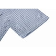 thumbnail image 6 of Bienzoe Boy's Cotton Plaid Button Down Short Sleeve Shirt Olives 11/12, 6 of 8