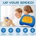 thumbnail image 2 of Whack-a-Mole Game Toy, Fast-Push Action Challenge Machine, White Edition, Interactive Arcade-Style Play for Kids, Family Fun Skill and Reflex Game, English Version, 2 of 5