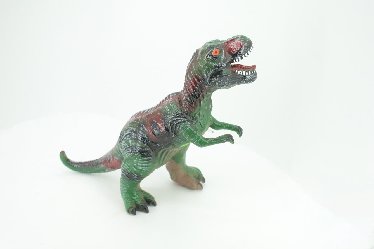 Tyrannosaurus Rex Toy, T Rex, Cretaceous Dinosaur, Hand Painted, Educational, Soft Rubber, Lifelike Model, Figurine, Replica, Gift, 13" AR04 B300