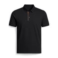 thumbnail image 6 of FAWUUDO Men's Shirts Short Sleeve Moisture Wicking Performance Collared Shirt for Work Casual Sports Black, 6 of 7