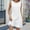 White, variant on Hvot&aat Women's Summer Cotton Linen Dress Solid Color Sleeveless Crewneck Tank Dresses Casual Beach Ruffles Sundress