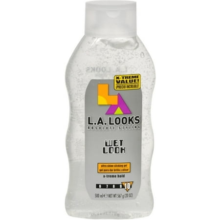 L.A. LOOKS Wet Look Styling Gel X-Treme Hold 20 oz (Pack of