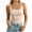 Beige, variant on Womens Ribbed Square Neck Tank Tops,Build in Bra Sleeveless Slim Fit Basic Solid Color Summer Cami Shirts Beige S
