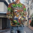 thumbnail image 6 of Plants Vs Zombies Hoodie 3D Print Pullover Hooded Long Sleeve Sweatshirts Tops Blouse with Pocket for Mens Womens, 6 of 7