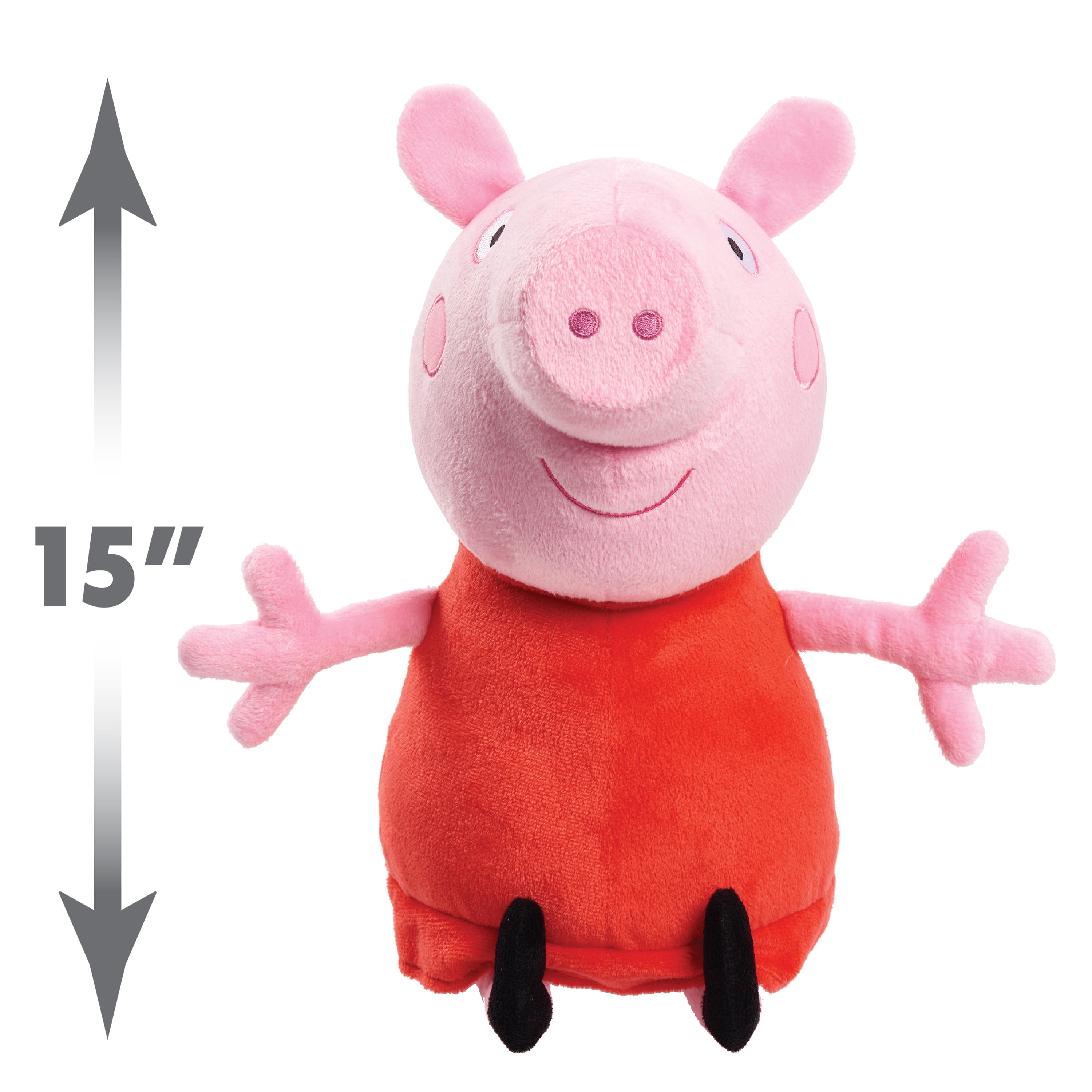 Mitones por otra parte, Saca la aseguranza Peppa Pig 15-Inch Large Peppa Pig Plush, Super Soft & Cuddly Stuffed  Animal, Kids Toys for Ages 2 Up, Gifts and Presents - Walmart.com