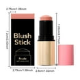 thumbnail image 2 of WUXICHEN Cream Blush Stick, Multi-Use Makeup Blush Stick, Luxuriously Creamy & Blendable Color, Waterproof Hydrating Solid Natural Moisture Smooth Matte Finish Face Blush Makeup, 0.21 Oz (Nude), 2 of 8