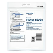 (300 pack) Equate Duo Line Floss Picks, Mint, 75 Count