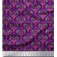 thumbnail image 1 of Soimoi Poly Georgette Fabric Moroccan Damask Print Fabric by the Yard 42 Inch Wide, 1 of 3