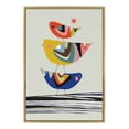 thumbnail image 3 of Kate and Laurel Sylvie The Family Tree Framed Canvas Wall Art by Rachel Lee of My Dream Wall, 23x33 Gold, Colorful Animal Art for Wall, 3 of 7